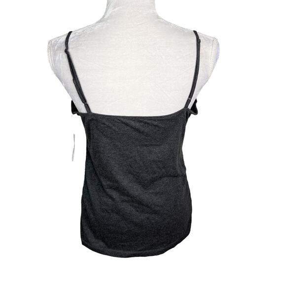 Ann Taylor LOFT Tank Camisole Gray Sequin Medium Adjustable New - Picture 5 of 12